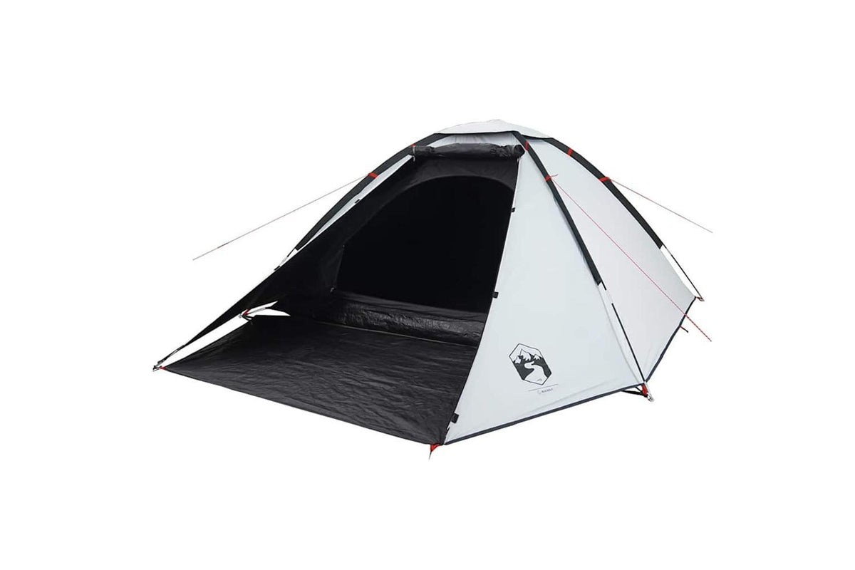 Vidaxl Camping Tent Dome 4-person White Blackout Fabric Waterproof-3