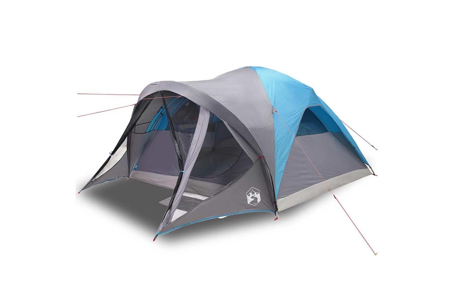 Vidaxl Family Tent Tunnel 6-person Blue Waterproof-2