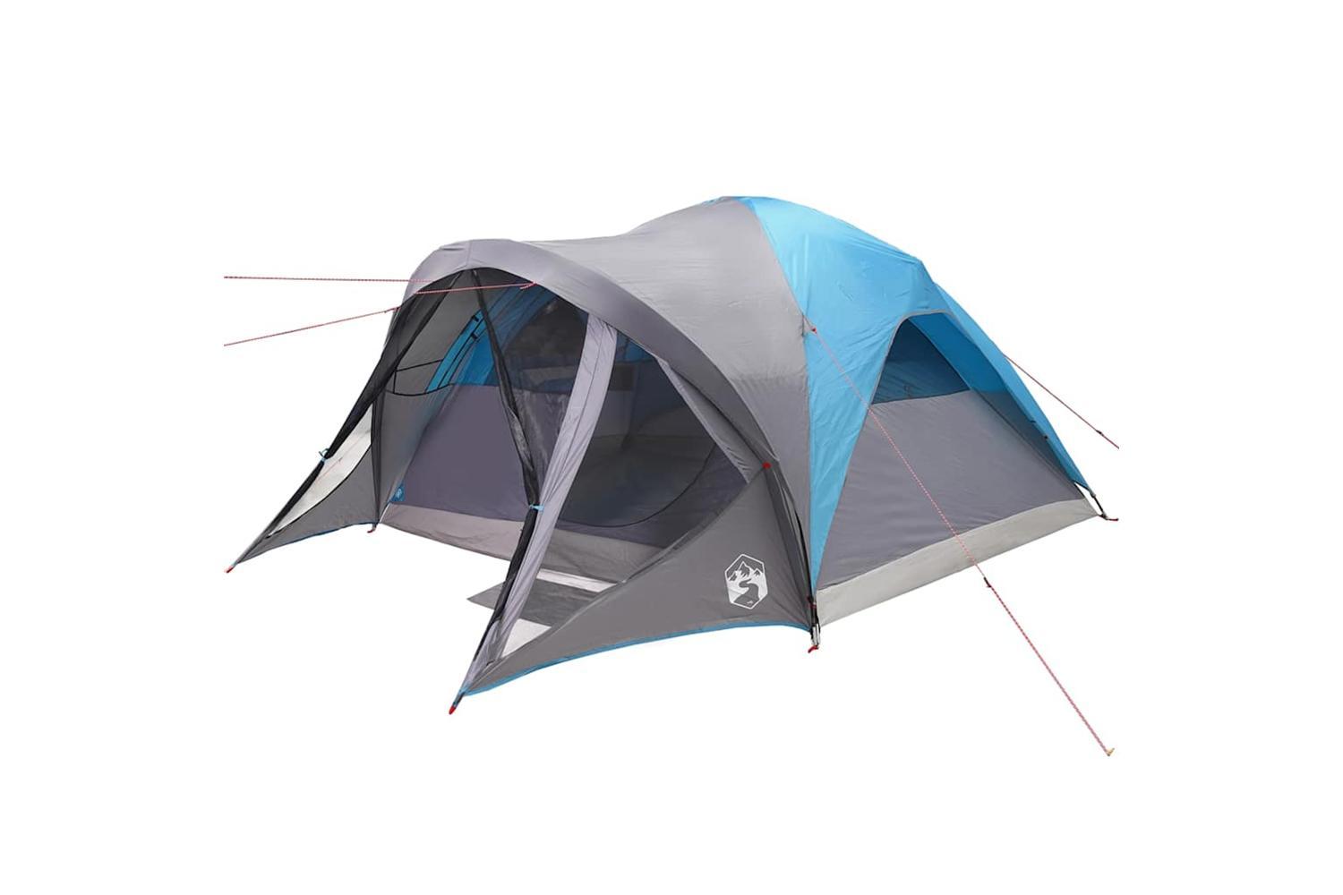Vidaxl Family Tent Tunnel 6-person Blue Waterproof-5