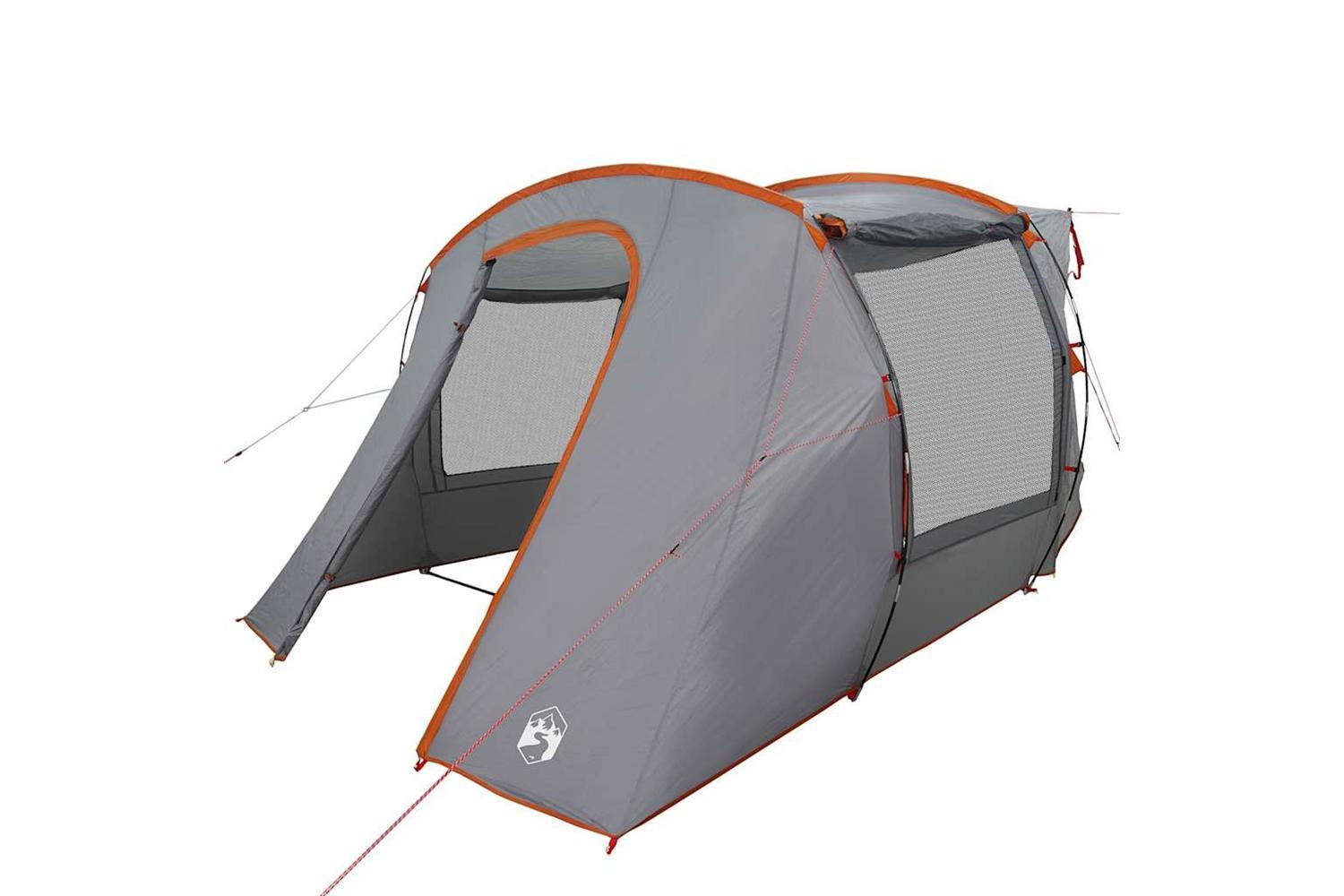 Vidaxl Car Tent Grey And Orange Waterproof-4