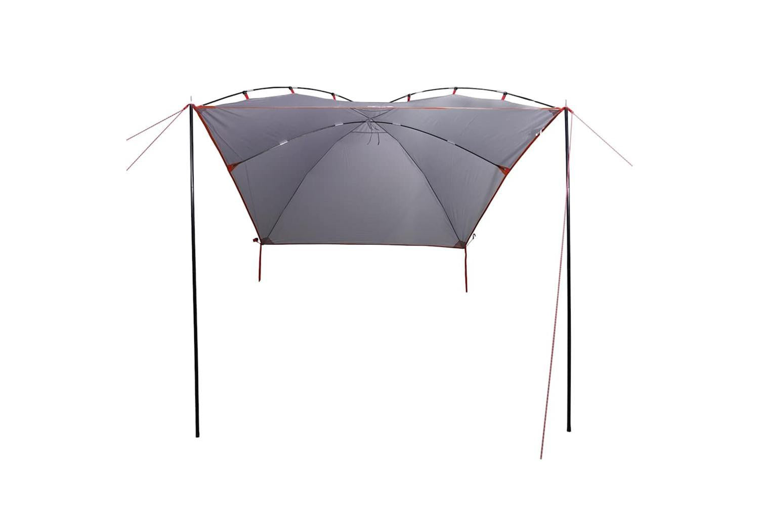 Vidaxl Car Tent Grey And Orange Waterproof-4