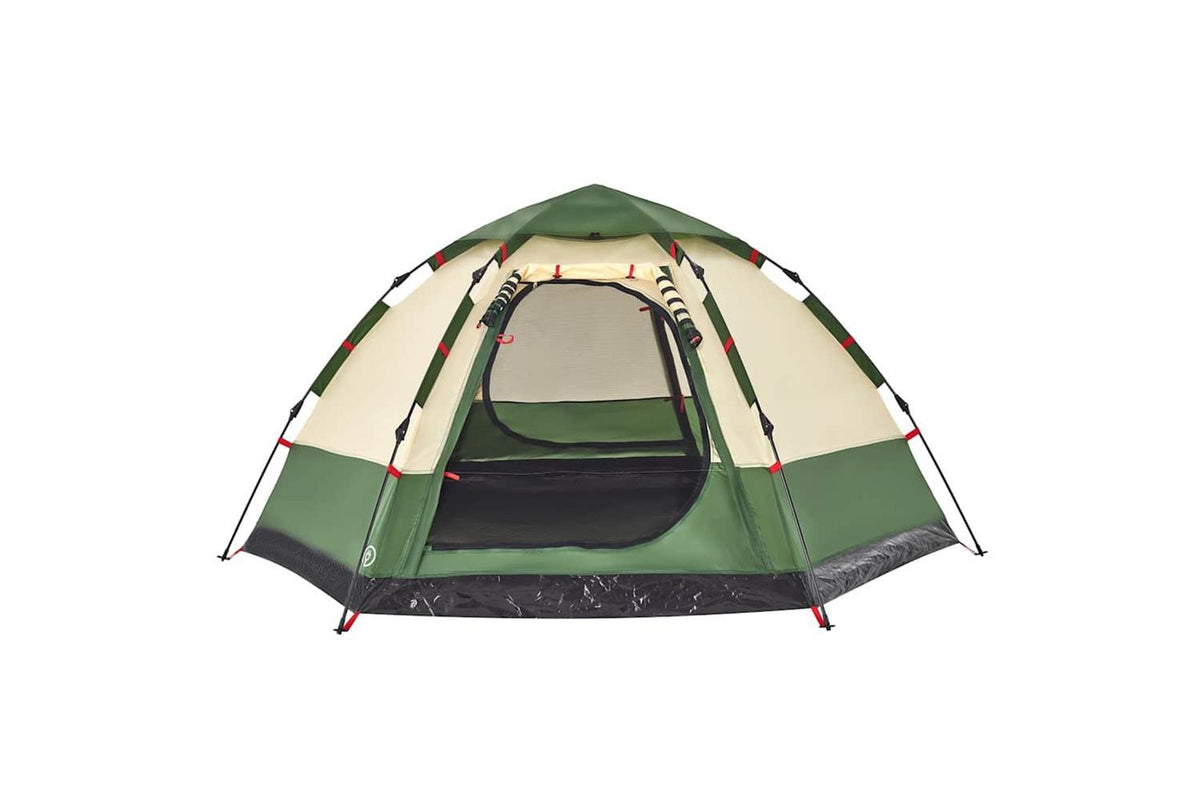 Vidaxl Camping Tent Cabin 4-person Green Quick Release-6