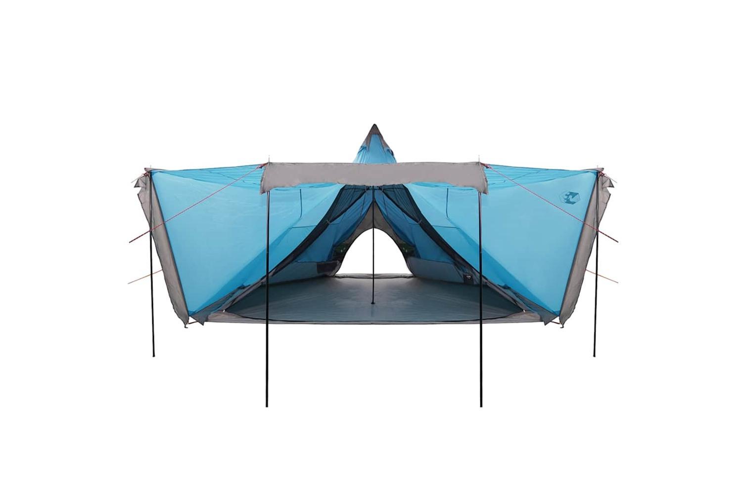 Vidaxl Family Tent Tipi 8-person Blue Waterproof-6