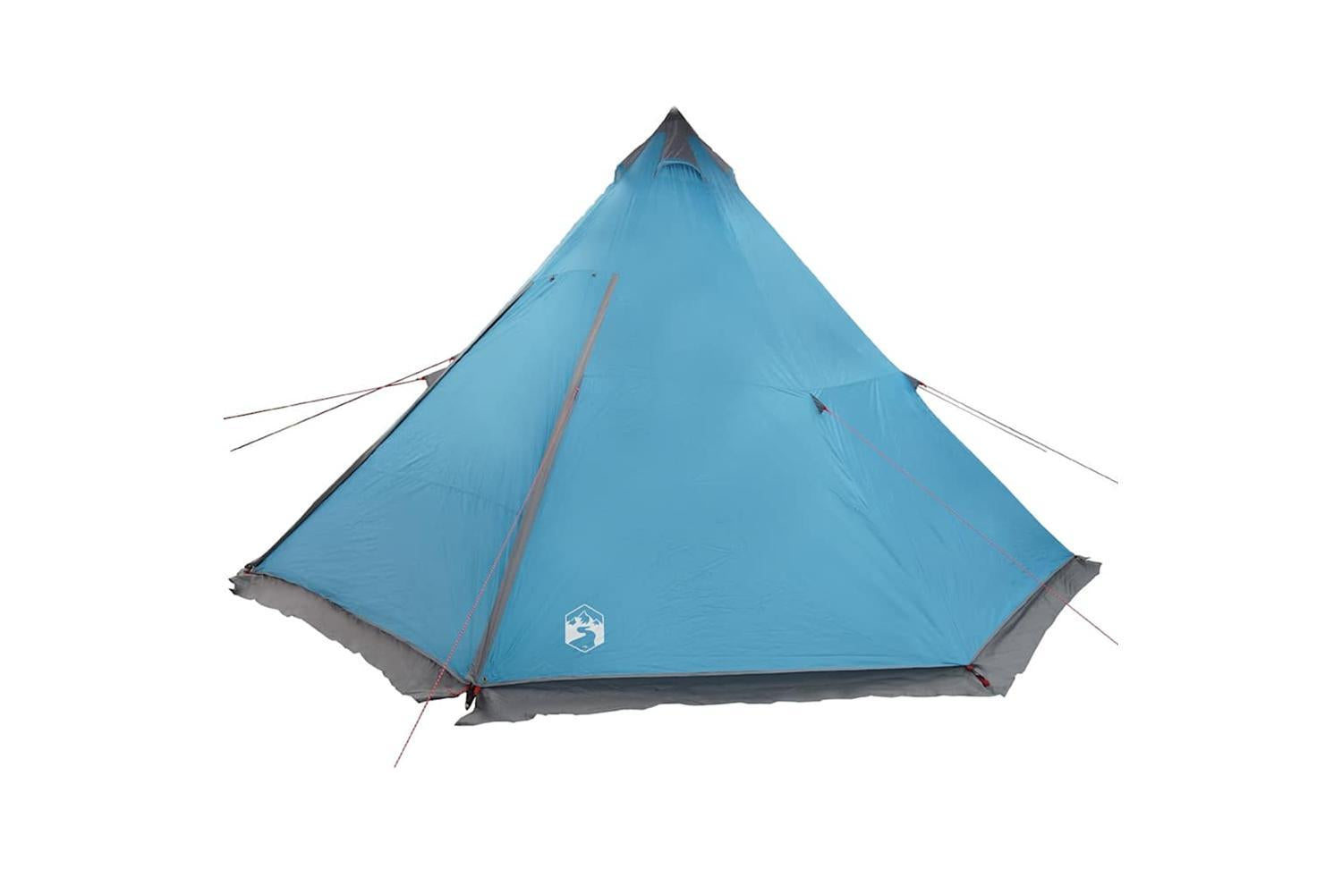 Vidaxl Family Tent Tipi 8-person Blue Waterproof-9