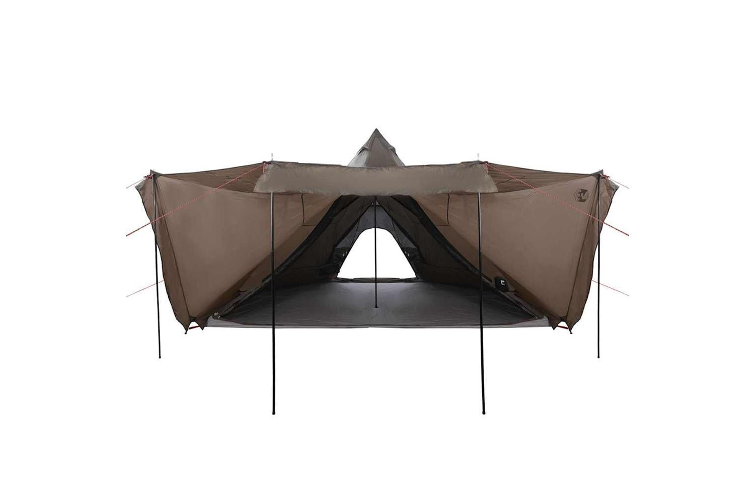Vidaxl Family Tent Tipi 8-person Brown Waterproof-6