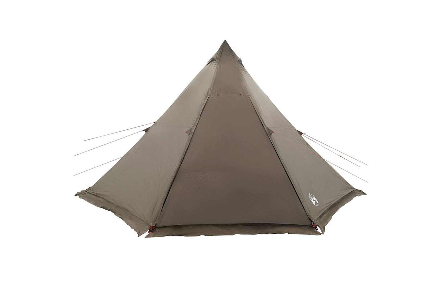 Vidaxl Family Tent Tipi 8-person Brown Waterproof-7