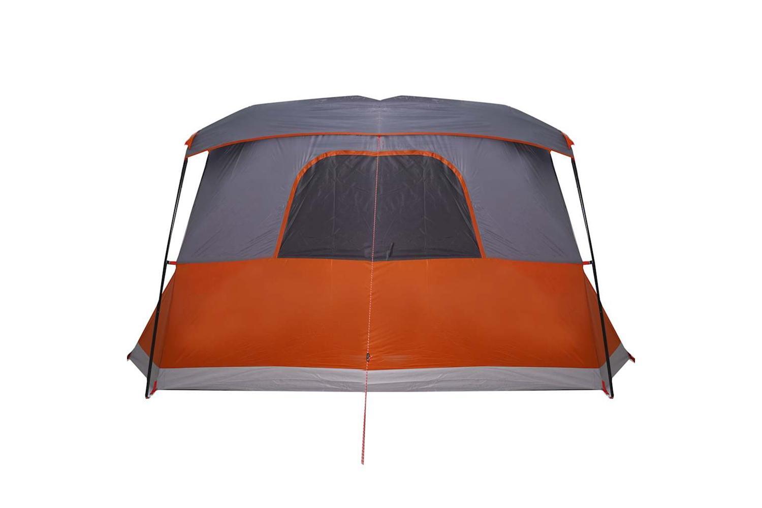 Vidaxl Camping Tent With Porch 4-person Orange Waterproof-9