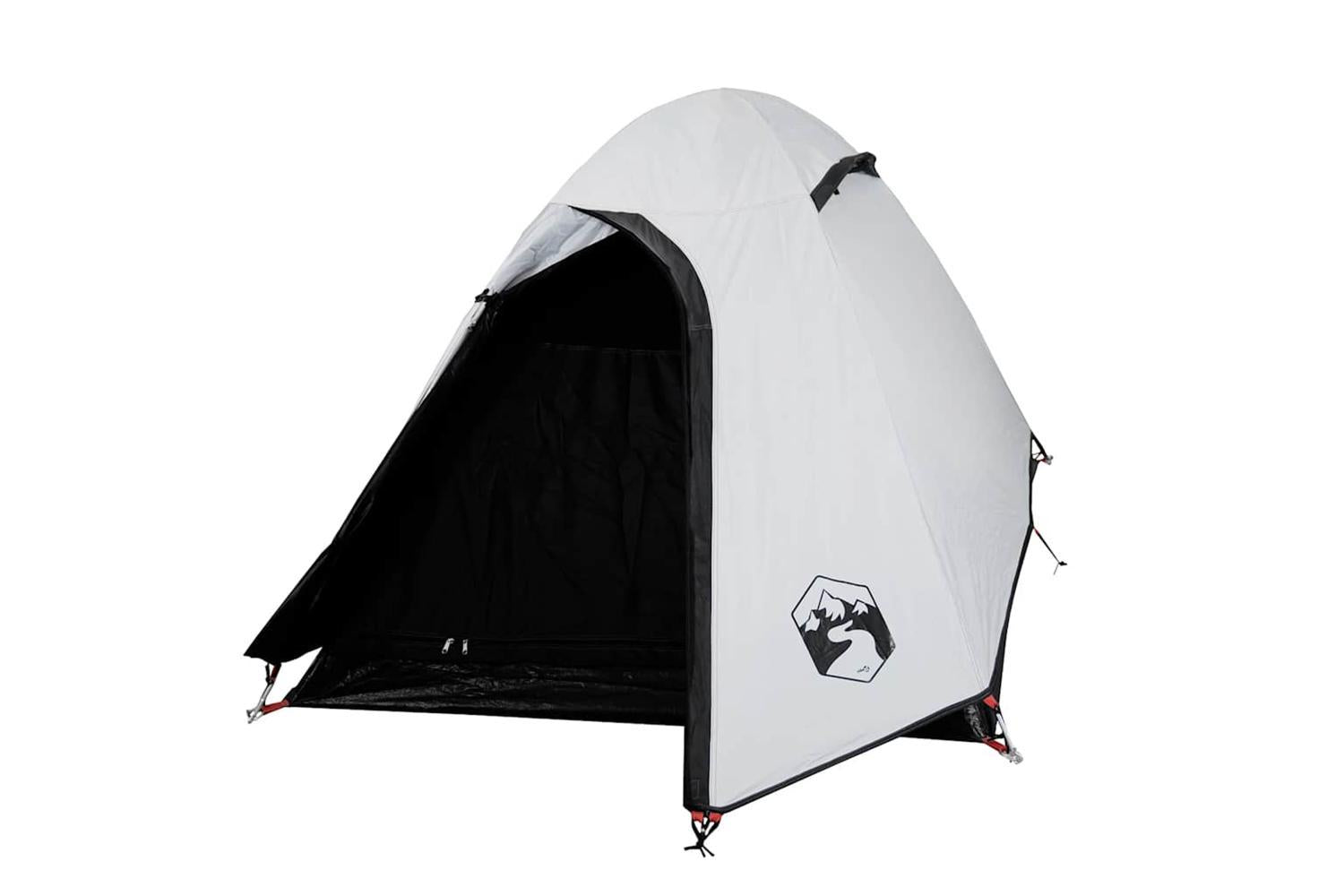 Vidaxl Camping Tent Dome 2-person White Blackout Fabric Waterproof-4