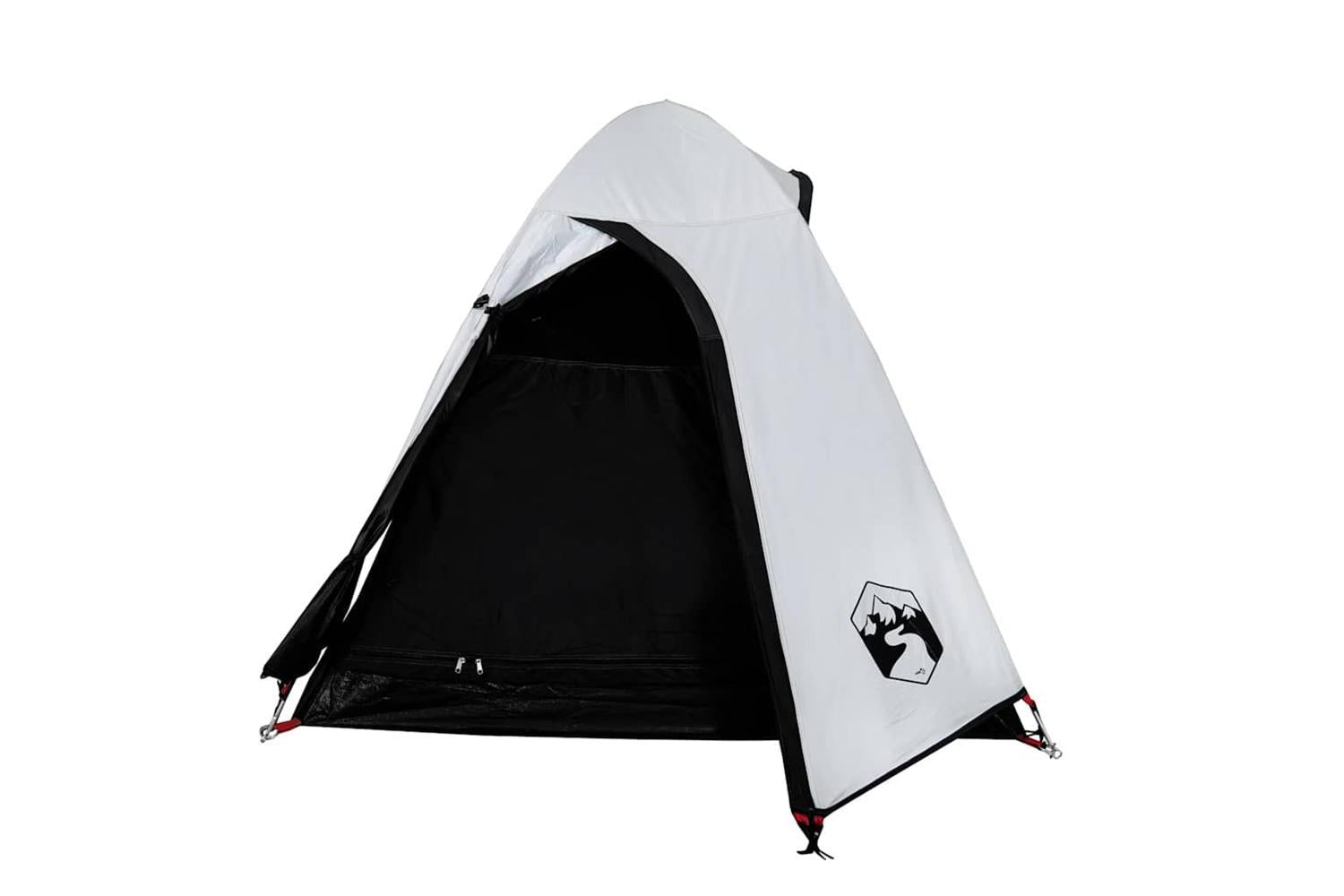 Vidaxl Camping Tent Dome 2-person White Blackout Fabric Waterproof-5