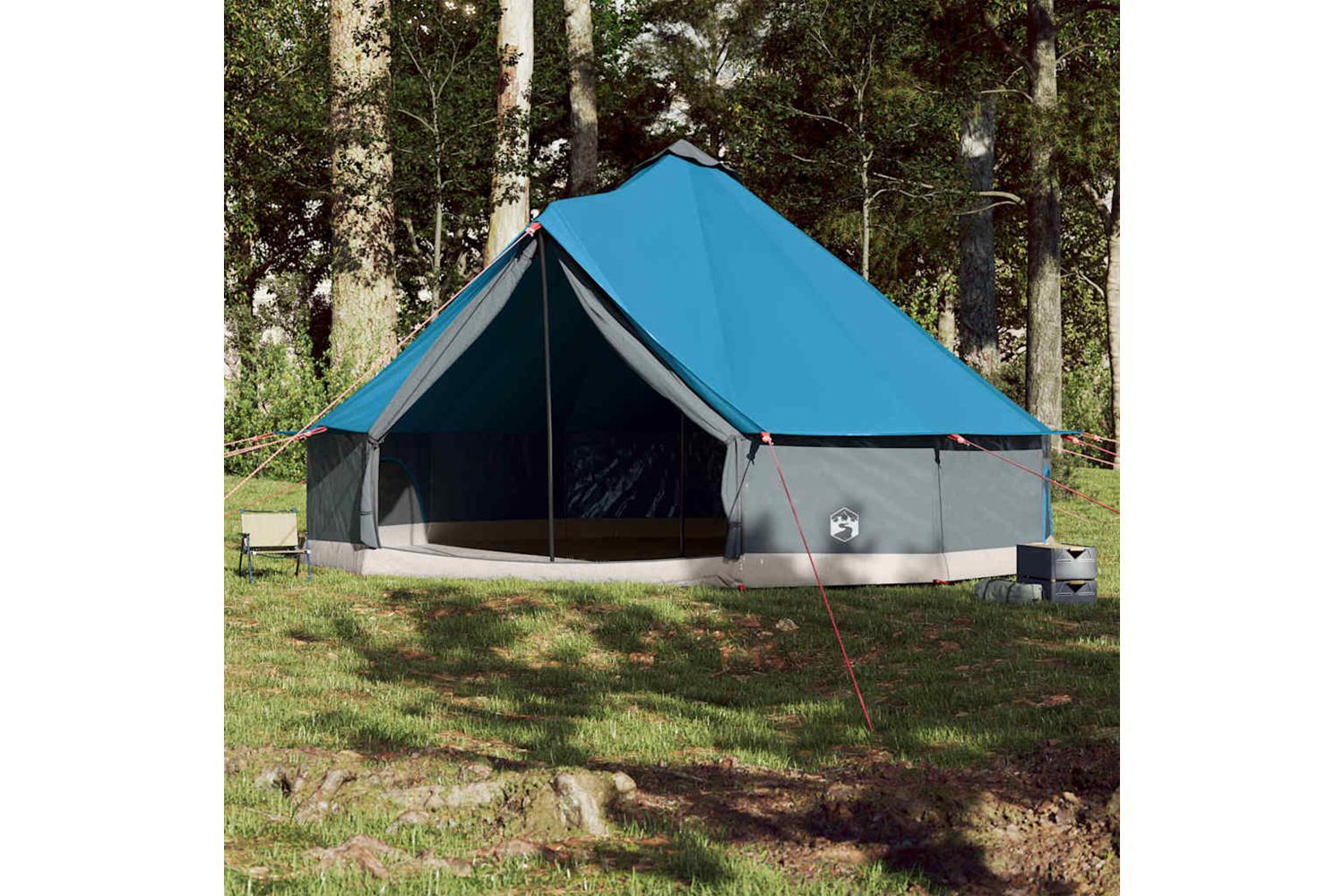 Vidaxl Family Tent Tipi 12-person Blue Waterproof-3