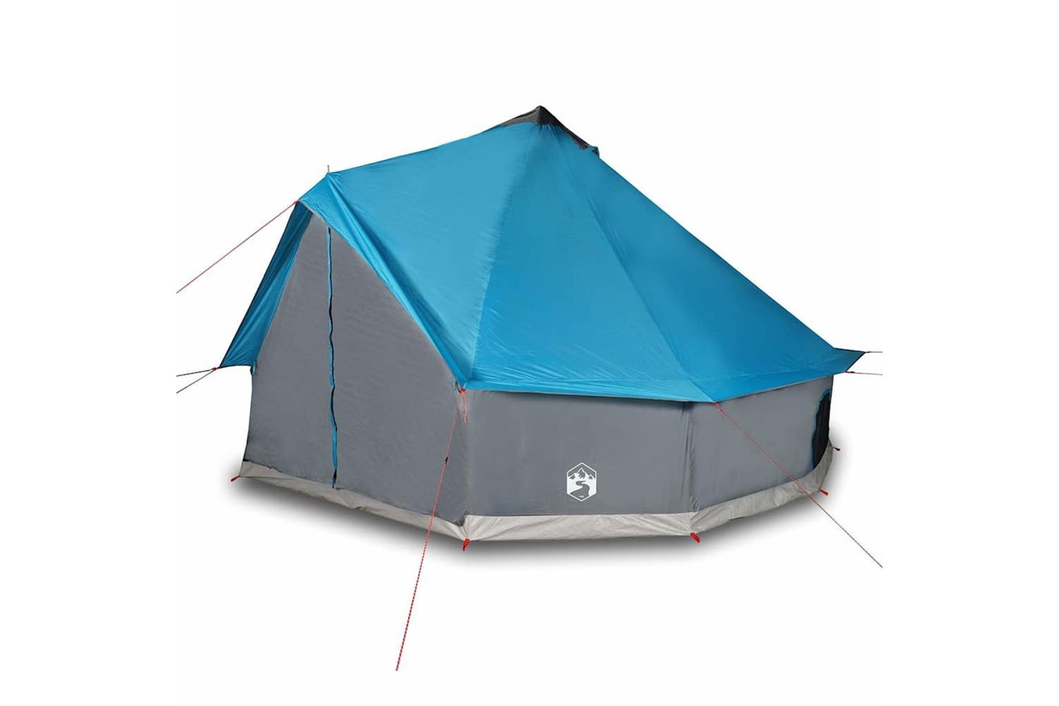 Vidaxl Family Tent Tipi 12-person Blue Waterproof-4