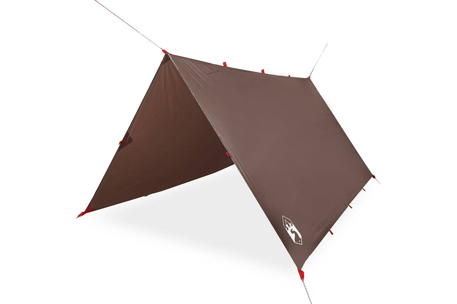 Vidaxl Camping Tarp Brown 366x306 Cm Waterproof-2