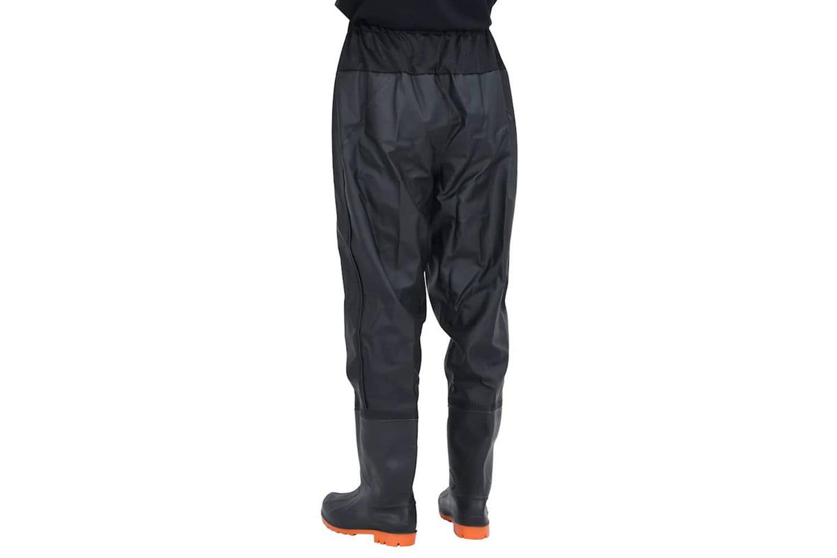 Vidaxl Waist Waders With Boots Black Size 41-4