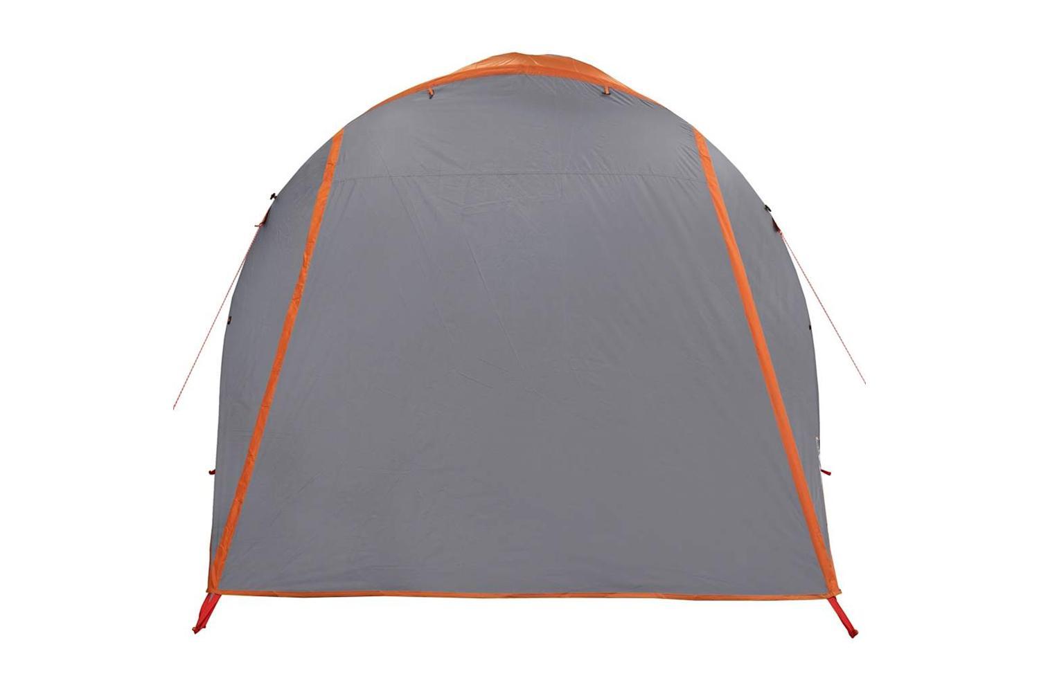 Vidaxl Family Tent Tunnel 6-person Grey And Orange Waterproof-6