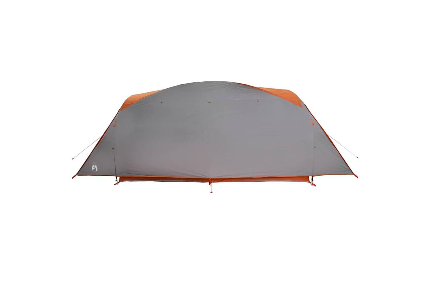 Vidaxl Family Tent Tunnel 6-person Grey And Orange Waterproof-7