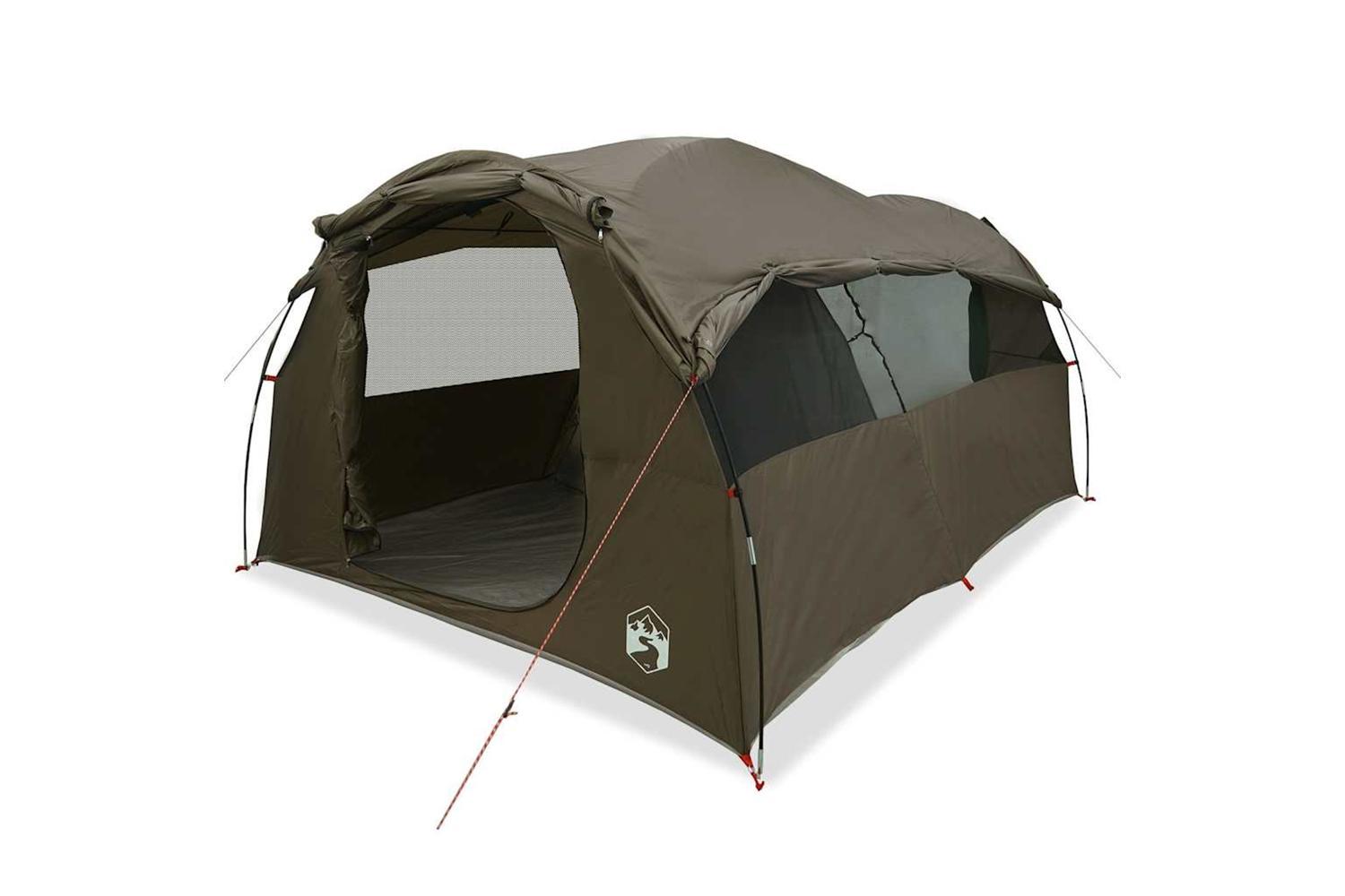 Vidaxl Family Tent Tunnel 6-person Brown Waterproof-2