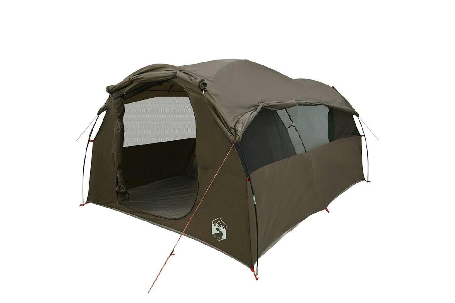 Vidaxl Family Tent Tunnel 6-person Brown Waterproof-4