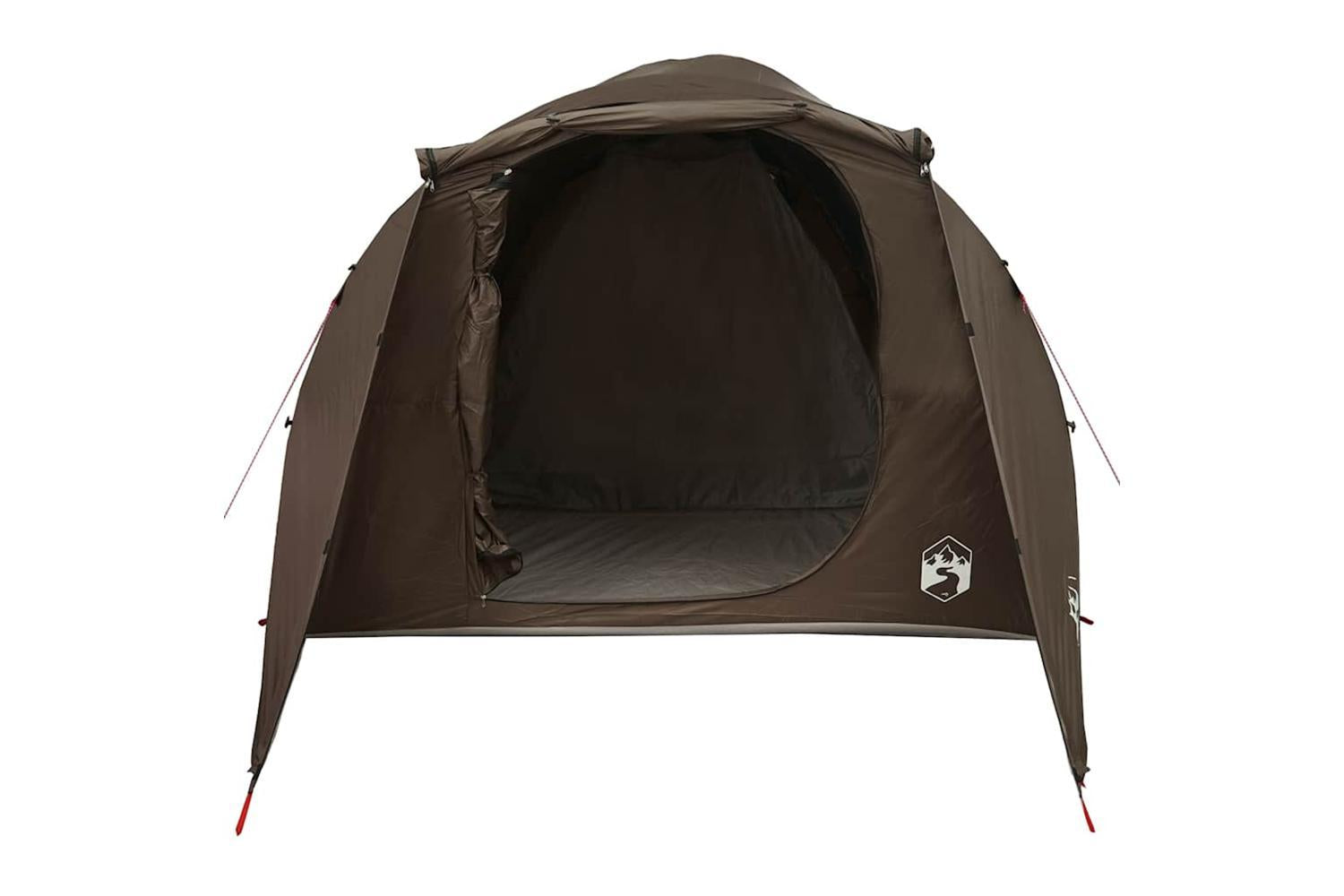 Vidaxl Family Tent Tunnel 6-person Brown Waterproof-5