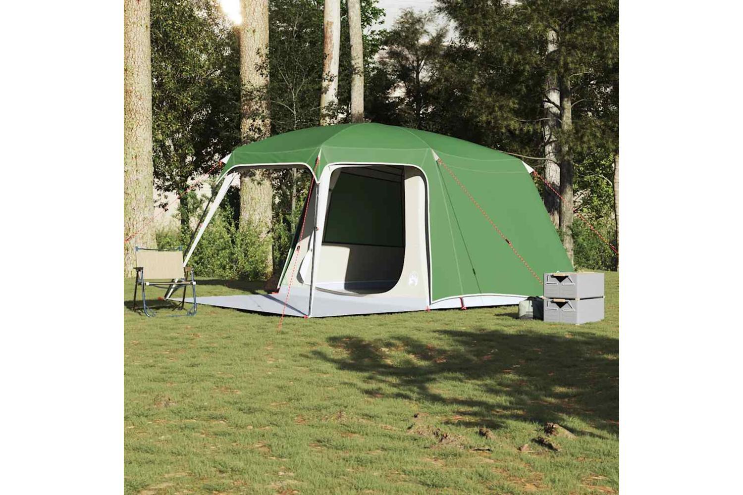 Vidaxl Camping Tent With Porch Dome 5-person Green Waterproof-3