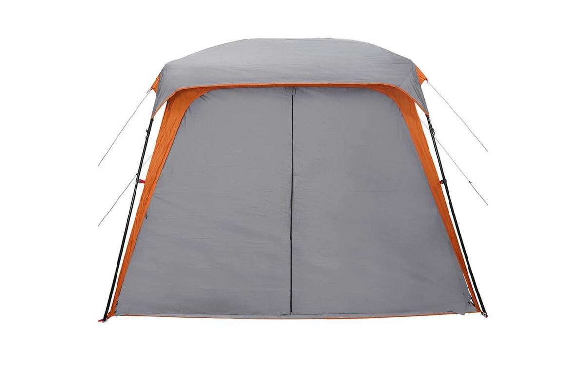 Vidaxl Camping Tent With Porch Dome 5-person Grey And Orange Waterproof-6