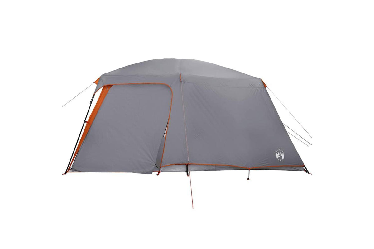 Vidaxl Camping Tent With Porch Dome 5-person Grey And Orange Waterproof-7
