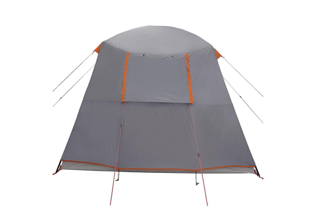 Vidaxl Camping Tent With Porch Dome 5-person Grey And Orange Waterproof-8
