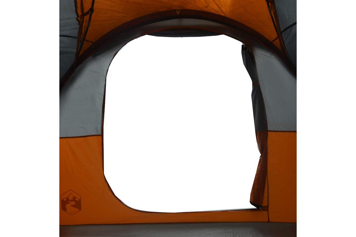 Vidaxl Camping Tent With Porch Dome 5-person Grey And Orange Waterproof-10