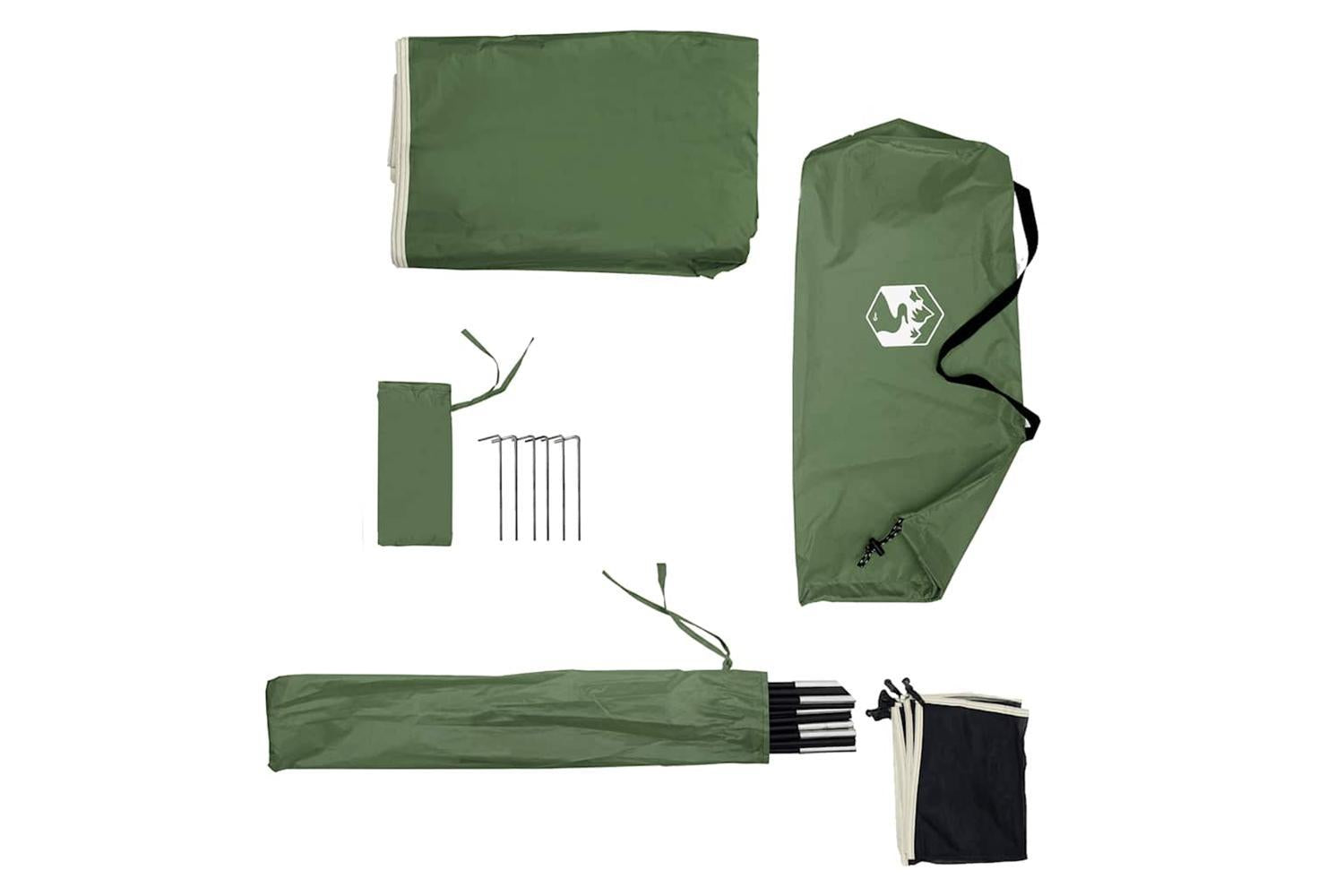 Vidaxl Camping Windbreak Green 344x120 Cm Waterproof-10