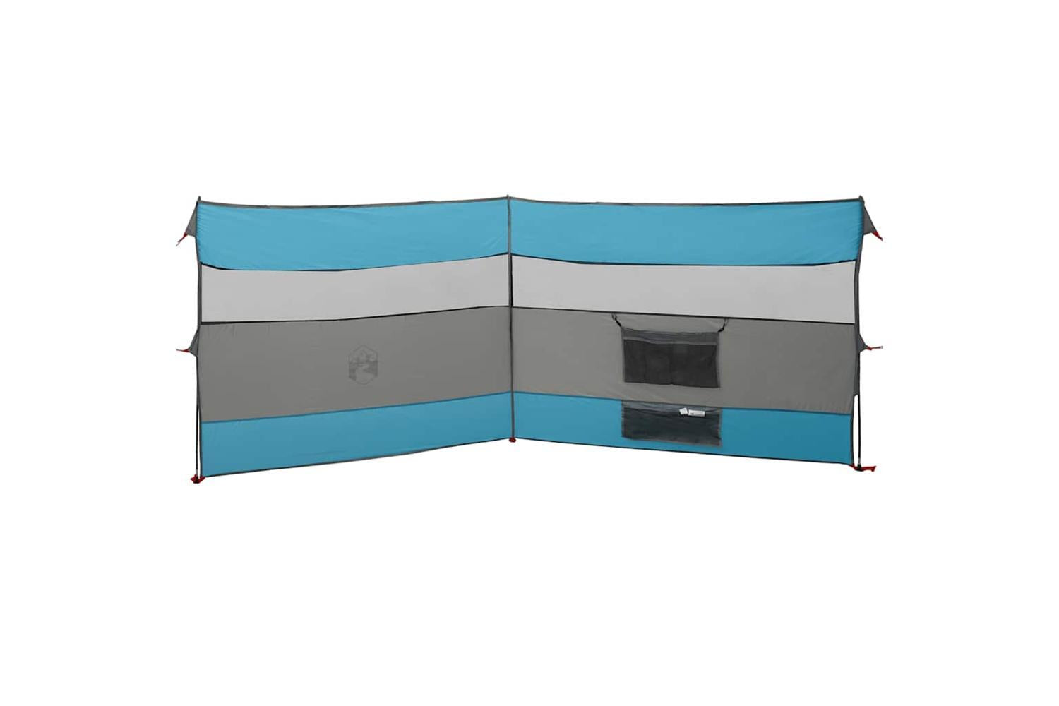 Vidaxl Camping Windbreak Blue 340x130 Cm Waterproof-6