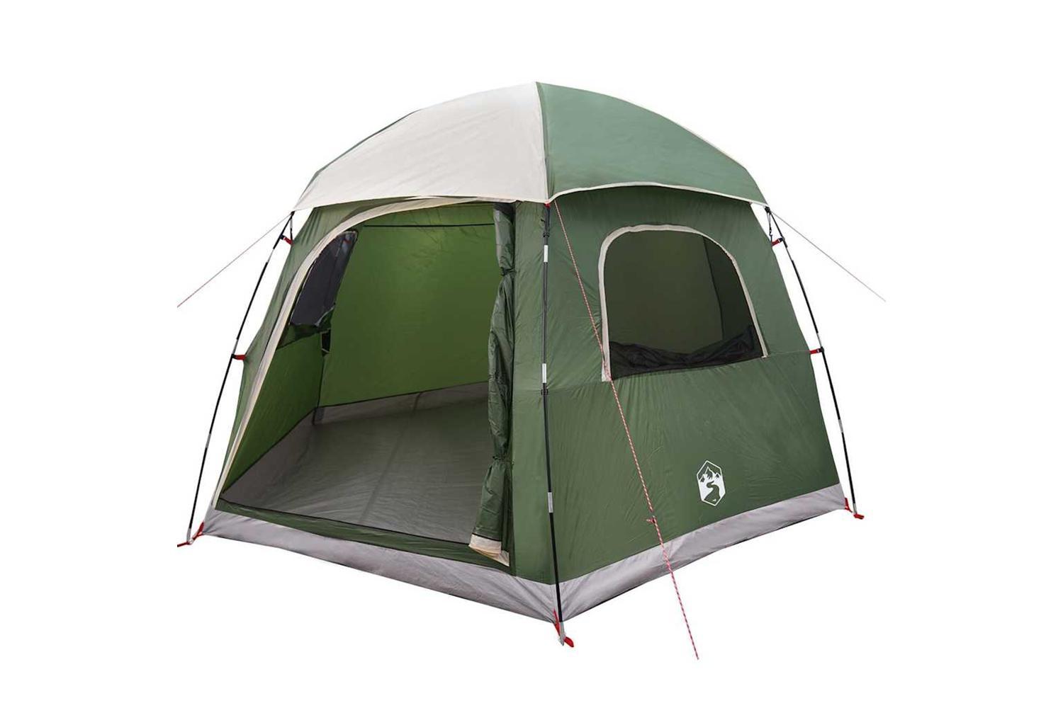 Vidaxl Family Tent Igloo 6-person Green Waterproof-3