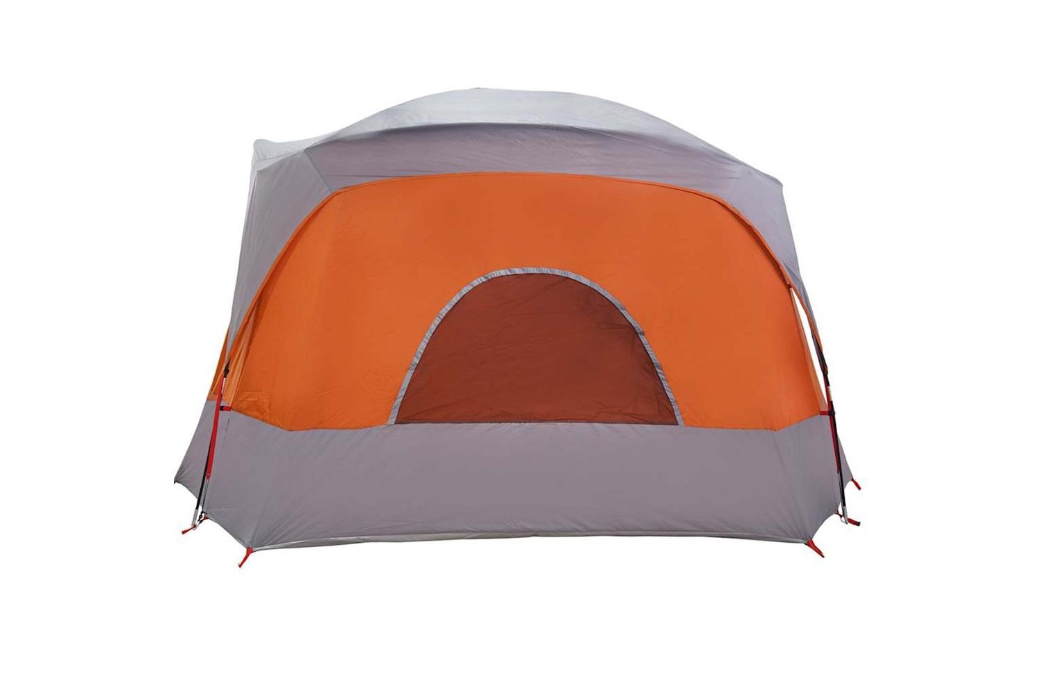 Vidaxl Family Tent Cabin 6-person Grey And Orange Waterproof-7