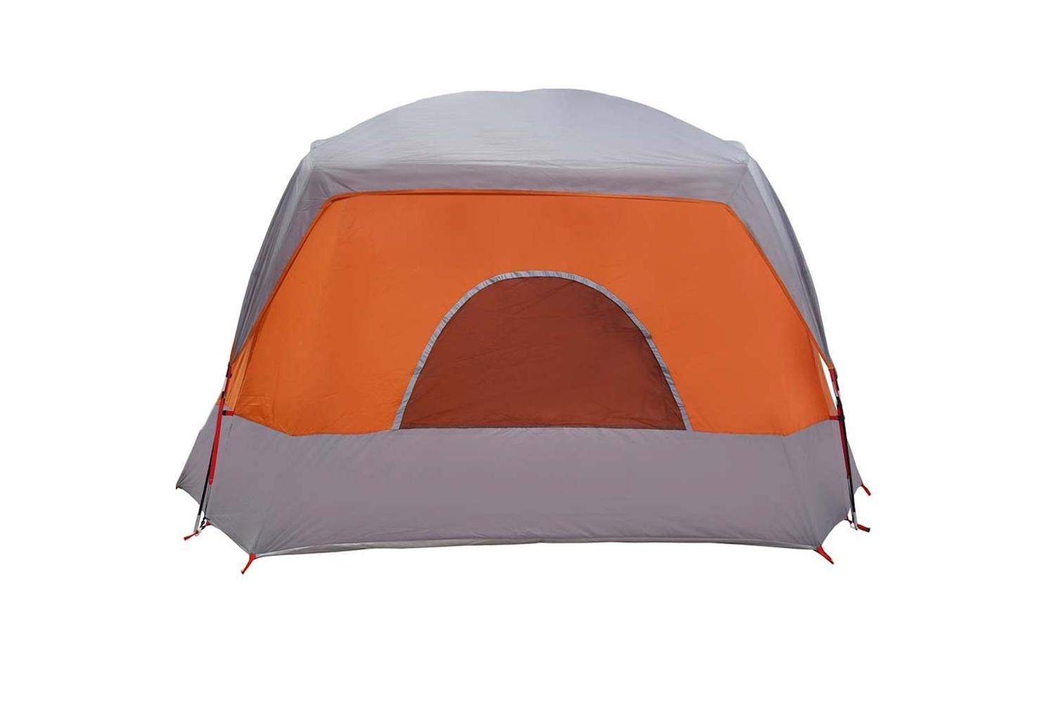 Vidaxl Family Tent Cabin 6-person Grey And Orange Waterproof-8