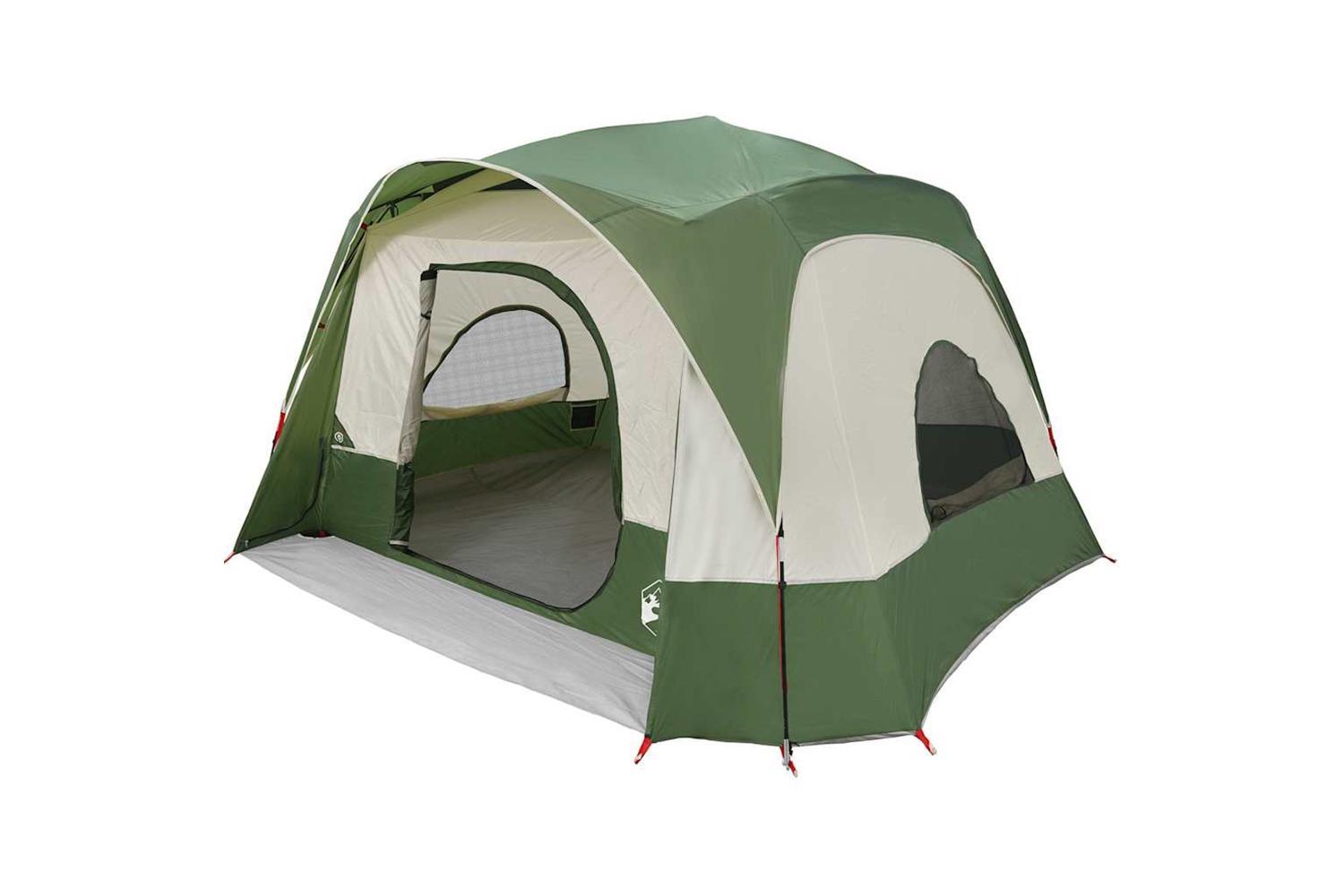 Vidaxl Family Tent Cabin 6-person Green Waterproof-3