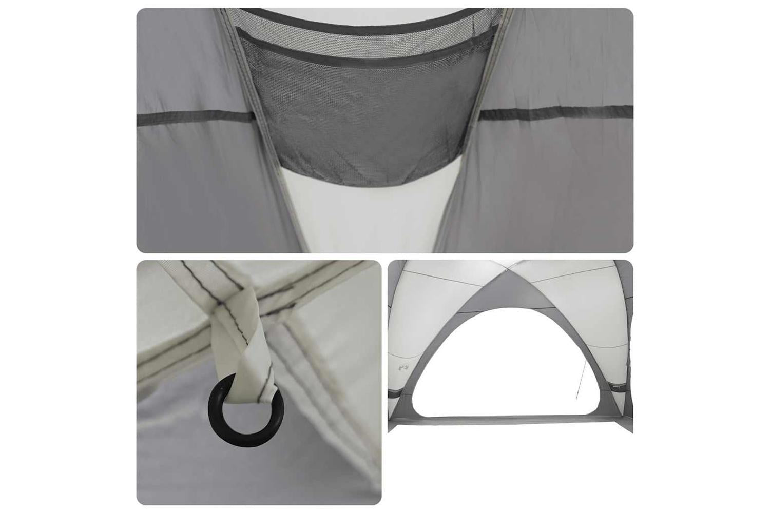 Vidaxl Party Tent Grey Waterproof-9