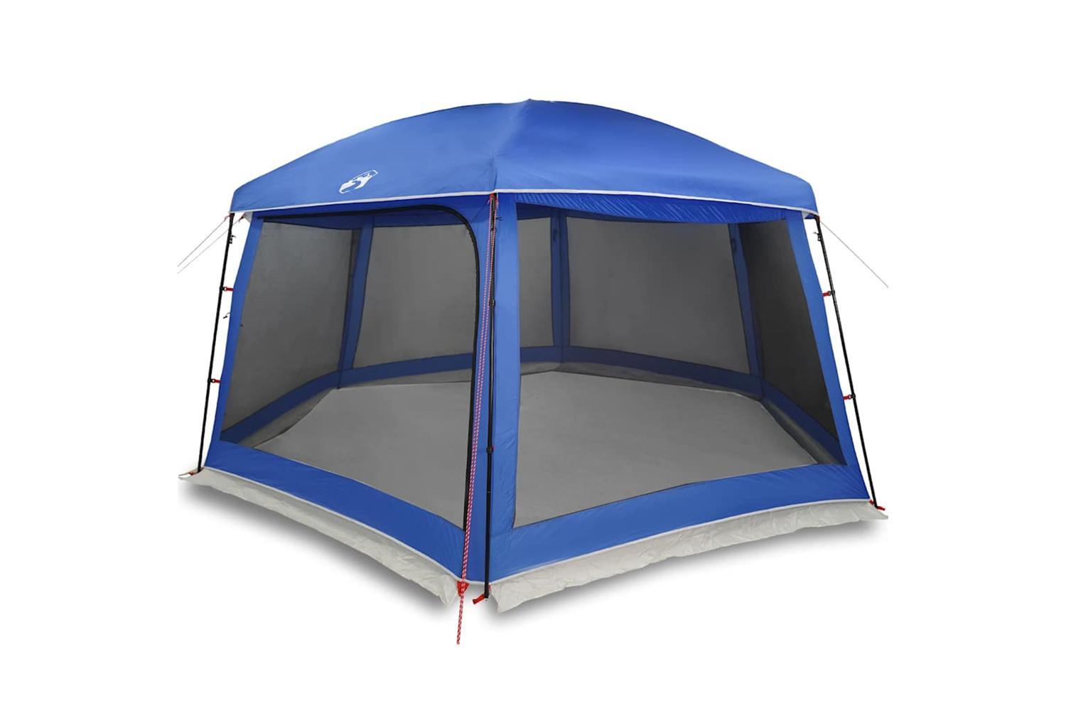 Vidaxl Pool Tent With Removable Fly & Mesh Walls Azure Blue 618x532 Cm-2