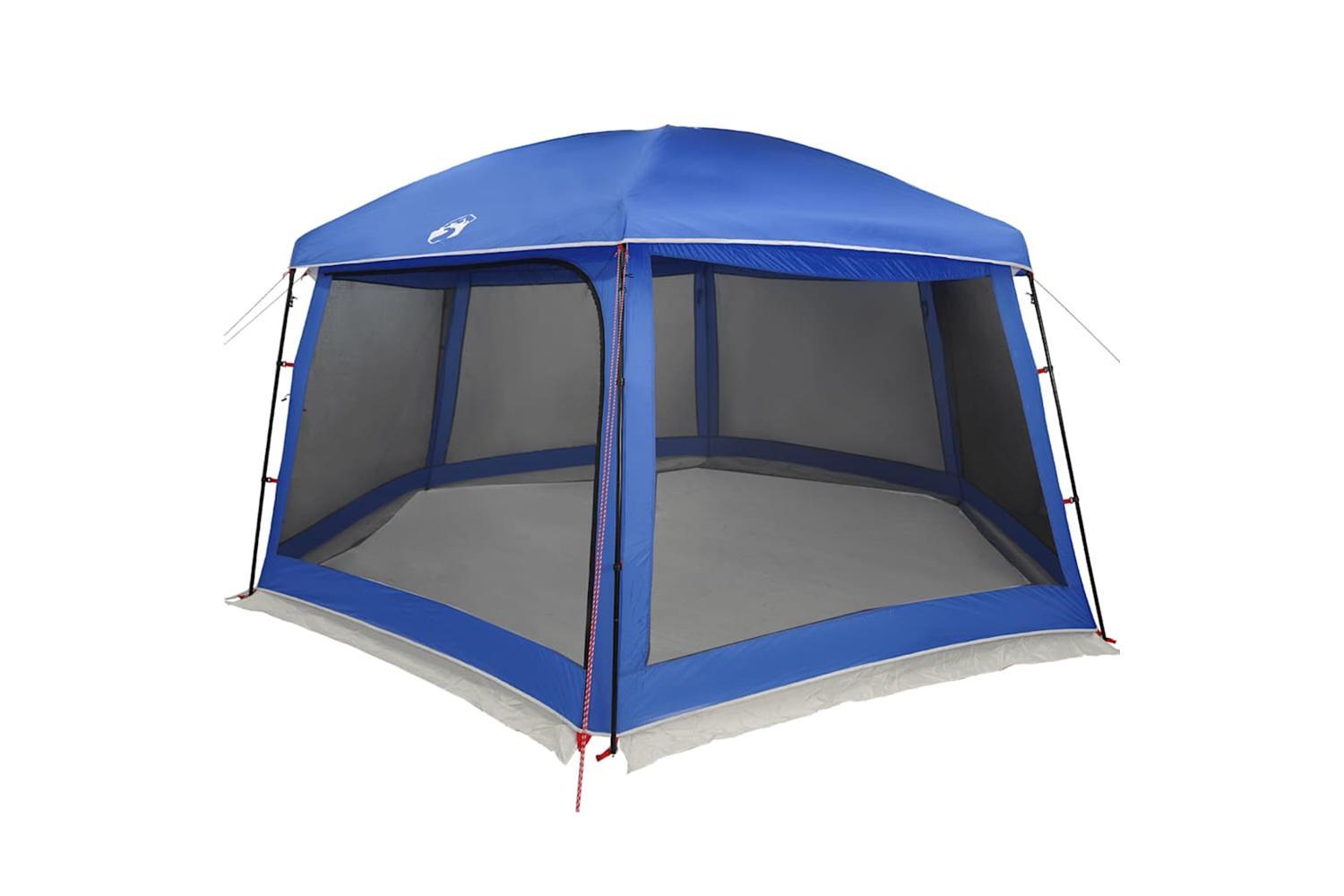 Vidaxl Pool Tent With Removable Fly & Mesh Walls Azure Blue 618x532 Cm-3