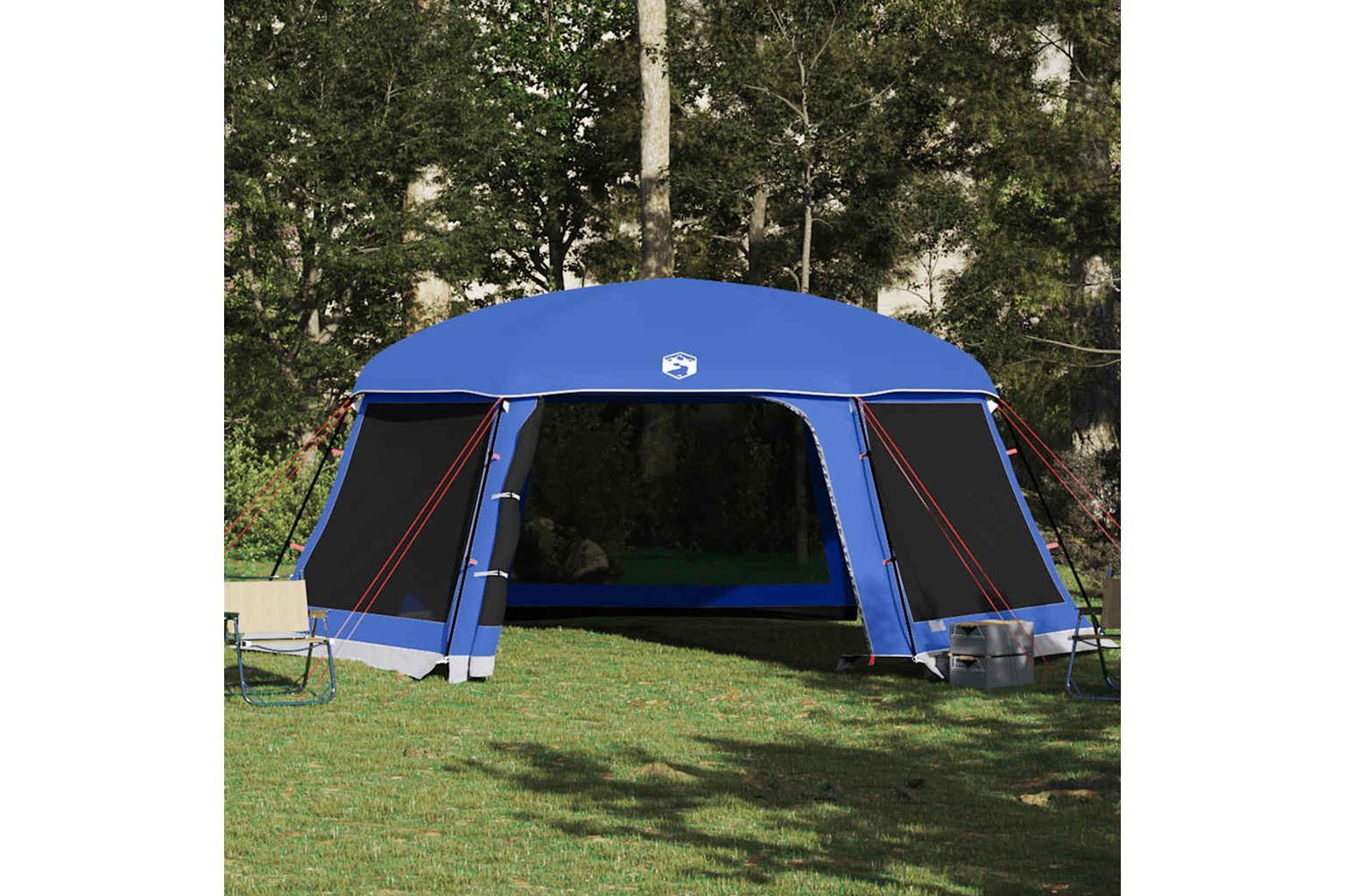 Vidaxl Pool Tent With Removable Fly & Mesh Walls Azure Blue 618x532 Cm-4