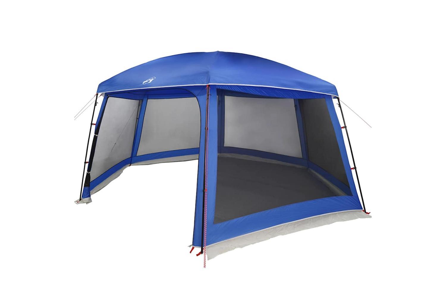 Vidaxl Pool Tent With Removable Fly & Mesh Walls Azure Blue 618x532 Cm-7