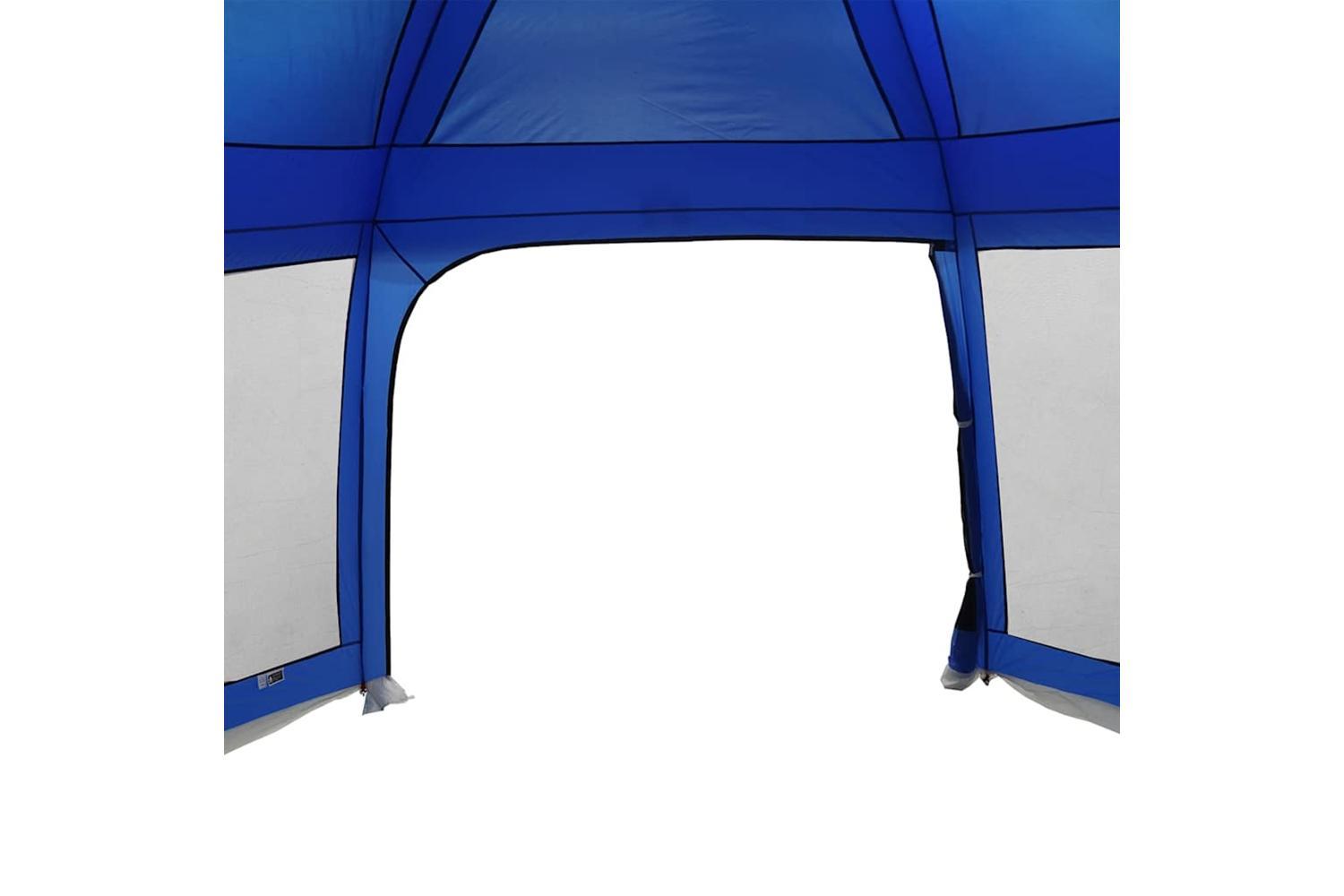 Vidaxl Pool Tent With Removable Fly & Mesh Walls Azure Blue 618x532 Cm-8