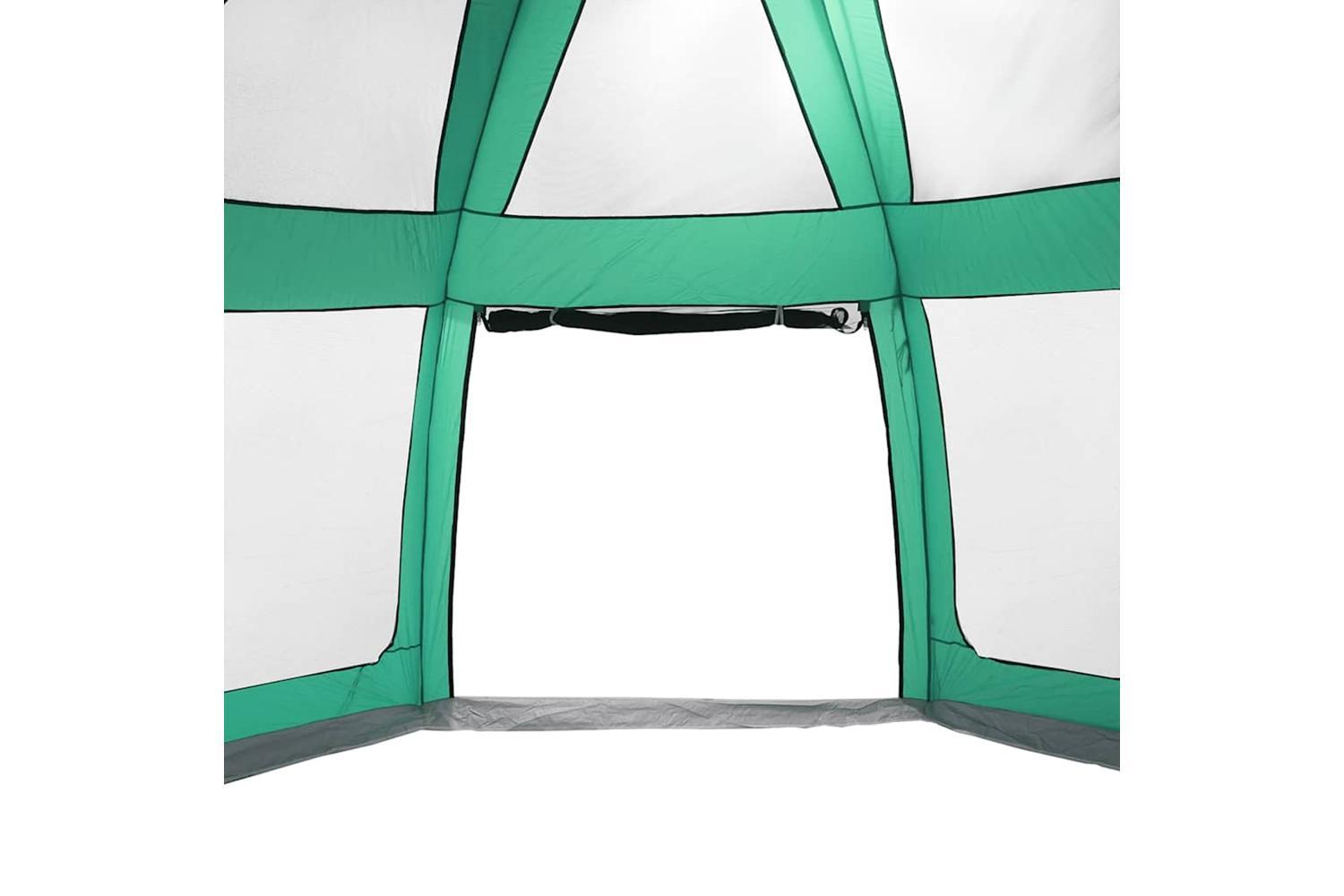 Vidaxl Pool Tent With Removable Fly & Mesh Walls Sea Green 510x510 Cm-8