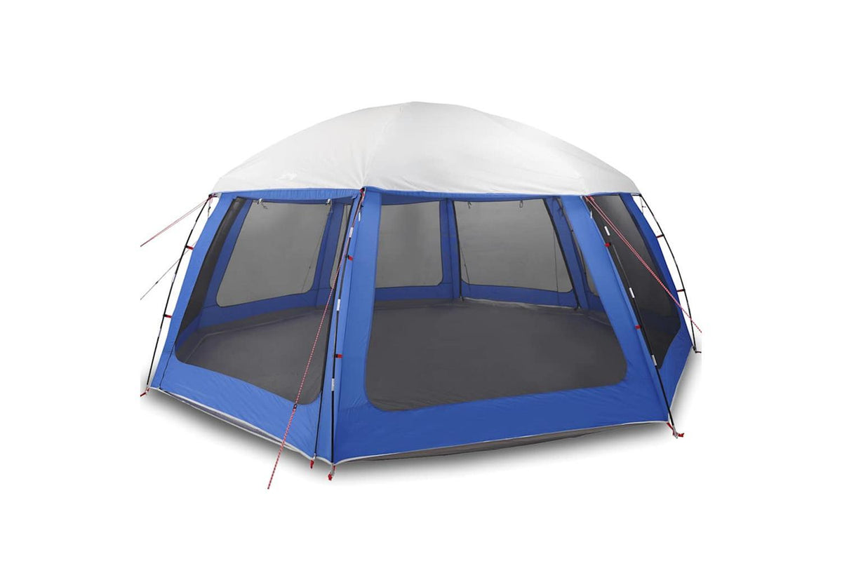 Vidaxl Pool Tent With Removable Fly & Mesh Walls Azure Blue 612x612 Cm-2