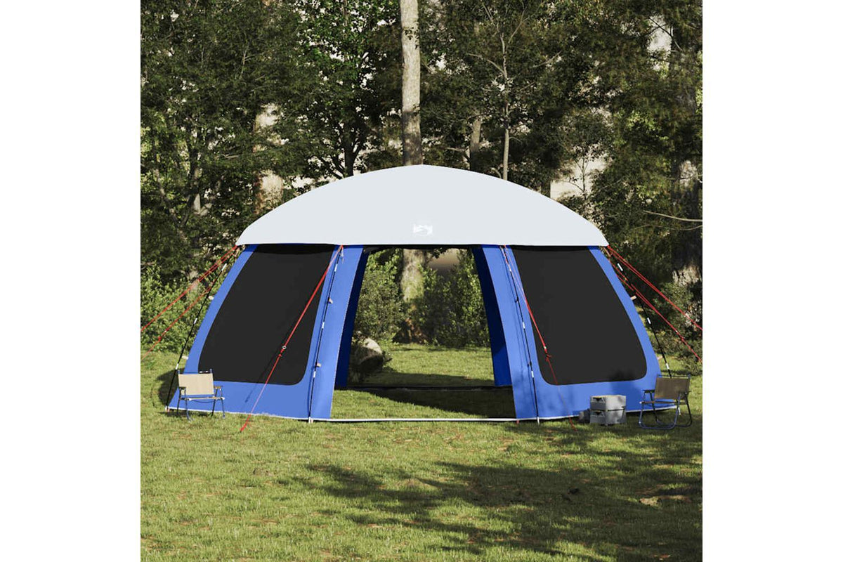 Vidaxl Pool Tent With Removable Fly & Mesh Walls Azure Blue 612x612 Cm-4