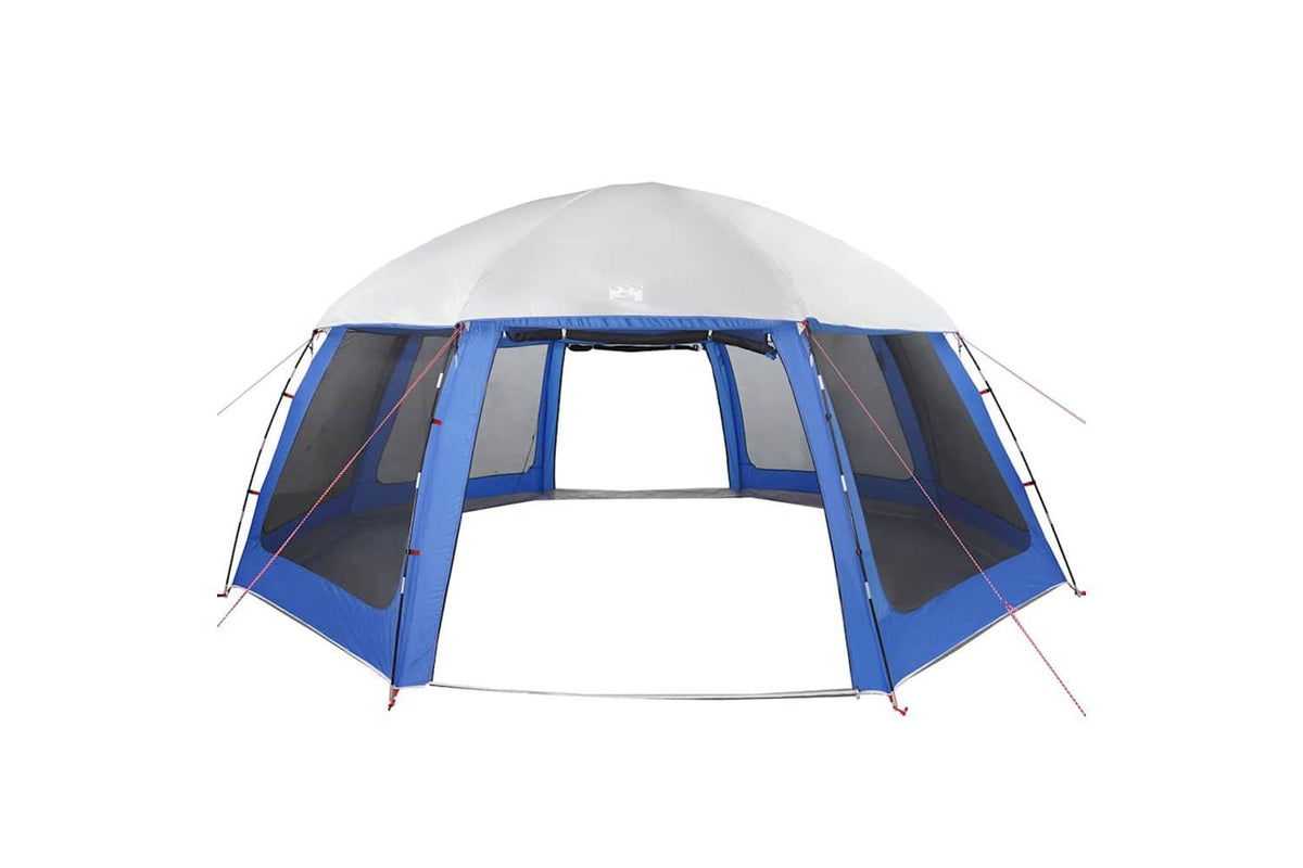 Vidaxl Pool Tent With Removable Fly & Mesh Walls Azure Blue 612x612 Cm-6