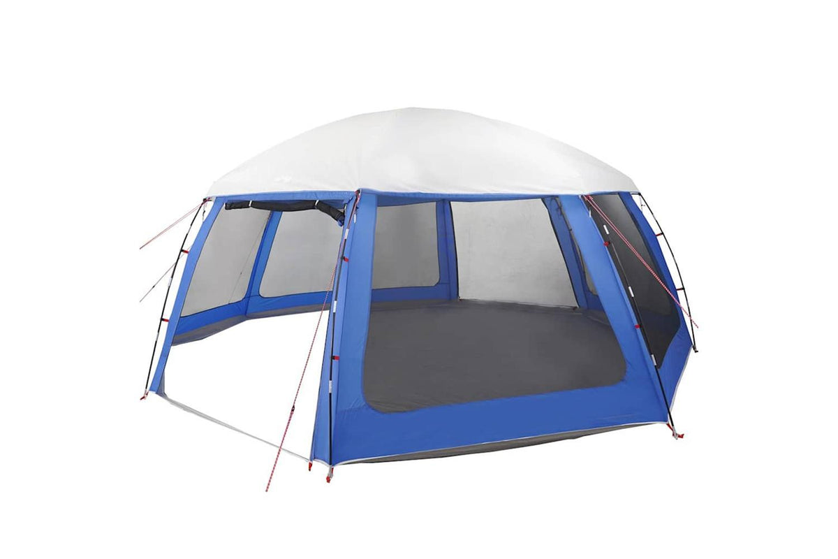 Vidaxl Pool Tent With Removable Fly & Mesh Walls Azure Blue 612x612 Cm-7
