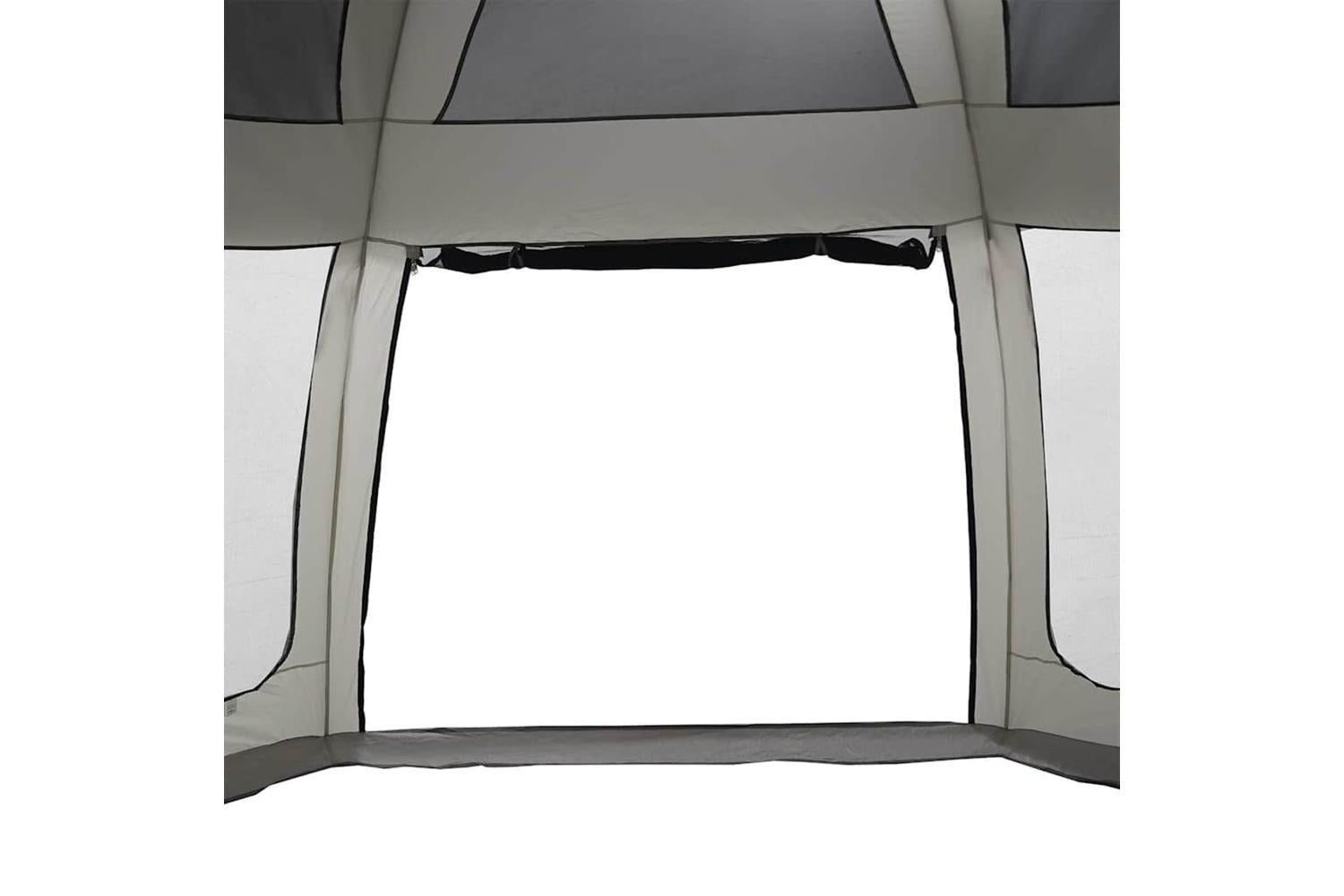 Vidaxl Pool Tent With Removable Fly & Mesh Walls Grey 690x690 Cm-8