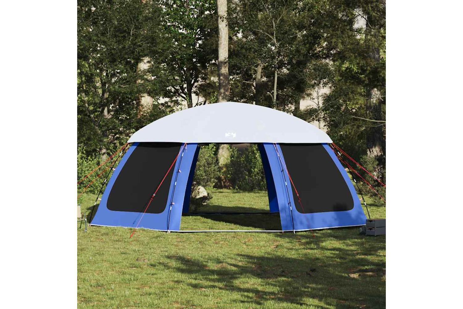 Vidaxl Pool Tent With Removable Fly & Mesh Walls Azure Blue 690x690 Cm-4