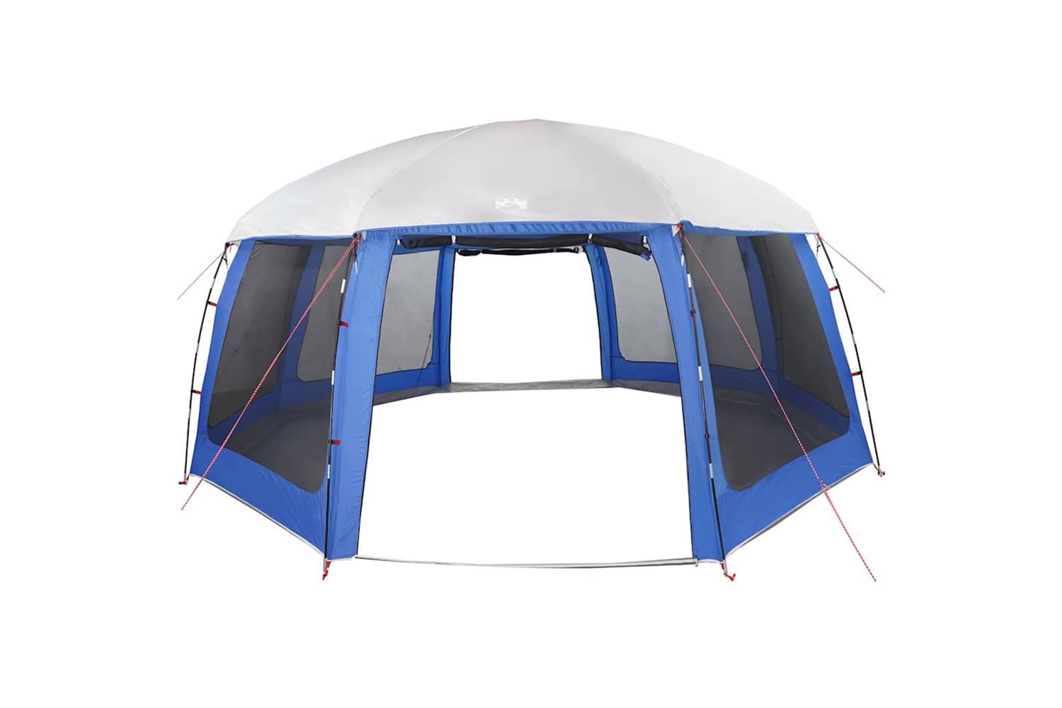 Vidaxl Pool Tent With Removable Fly & Mesh Walls Azure Blue 690x690 Cm-6