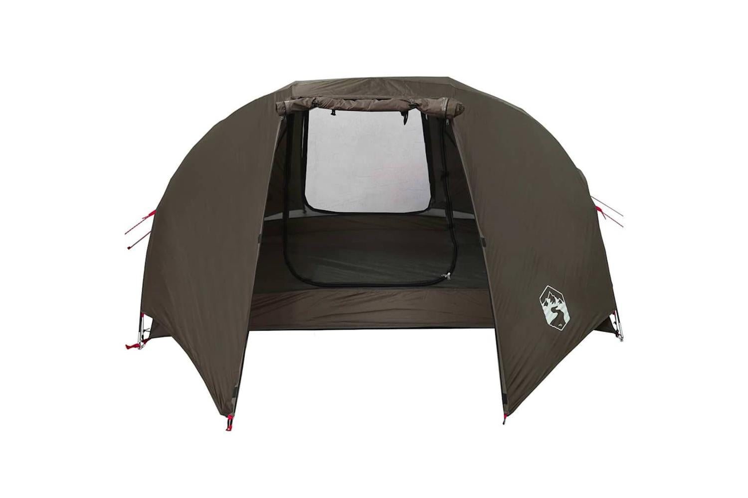 Vidaxl Fishing Tent 3-person Brown Waterproof-8