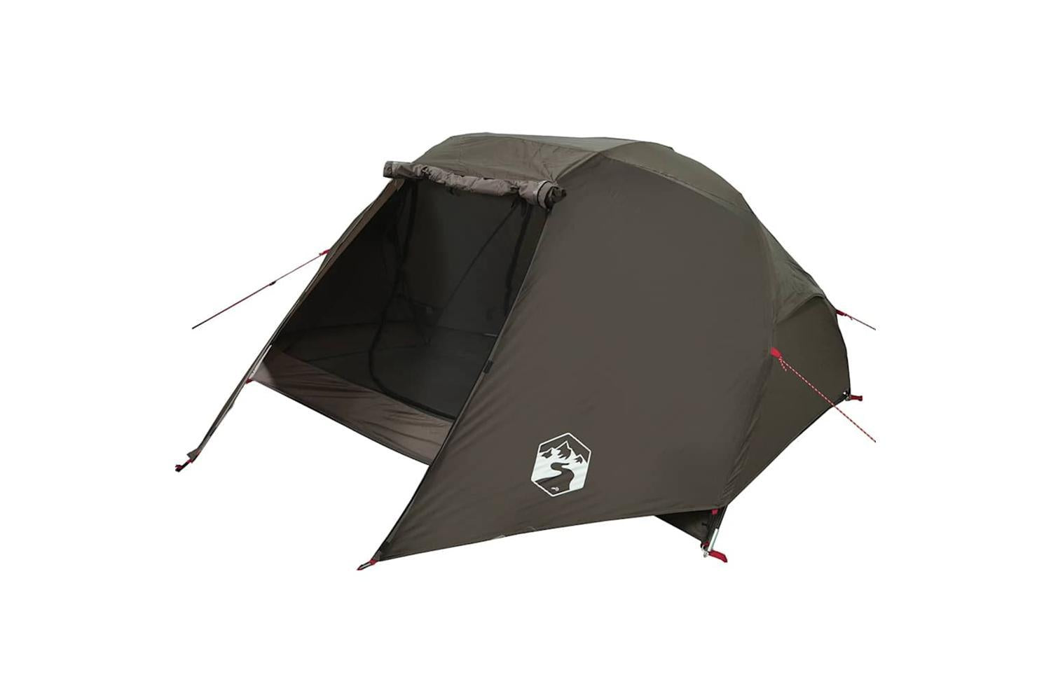 Vidaxl Fishing Tent 3-person Brown Waterproof-9