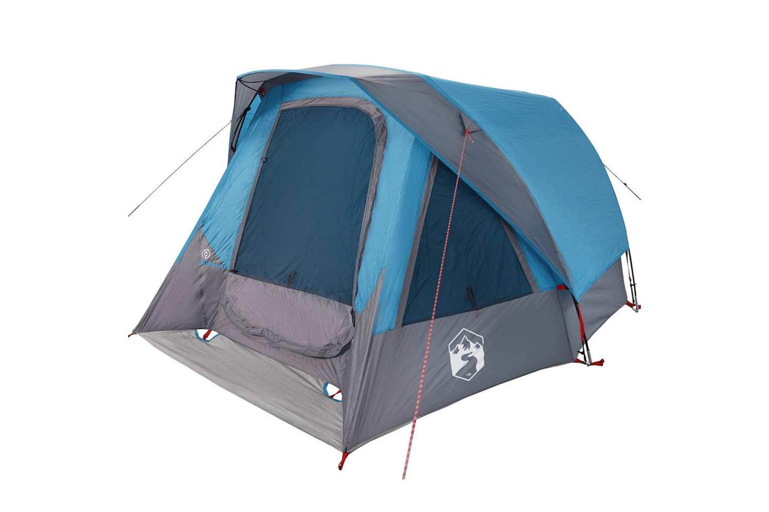 Vidaxl Family Tent Cabin 6-person Blue Waterproof-3